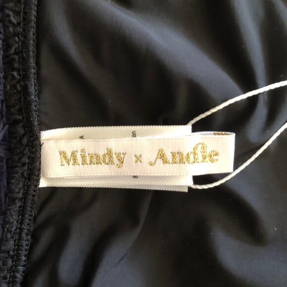 Mindy x Andie Swim NWT Elevated Textured Popcorn 2-Piece Bikini Classic Black XL - Picture 9 of 15